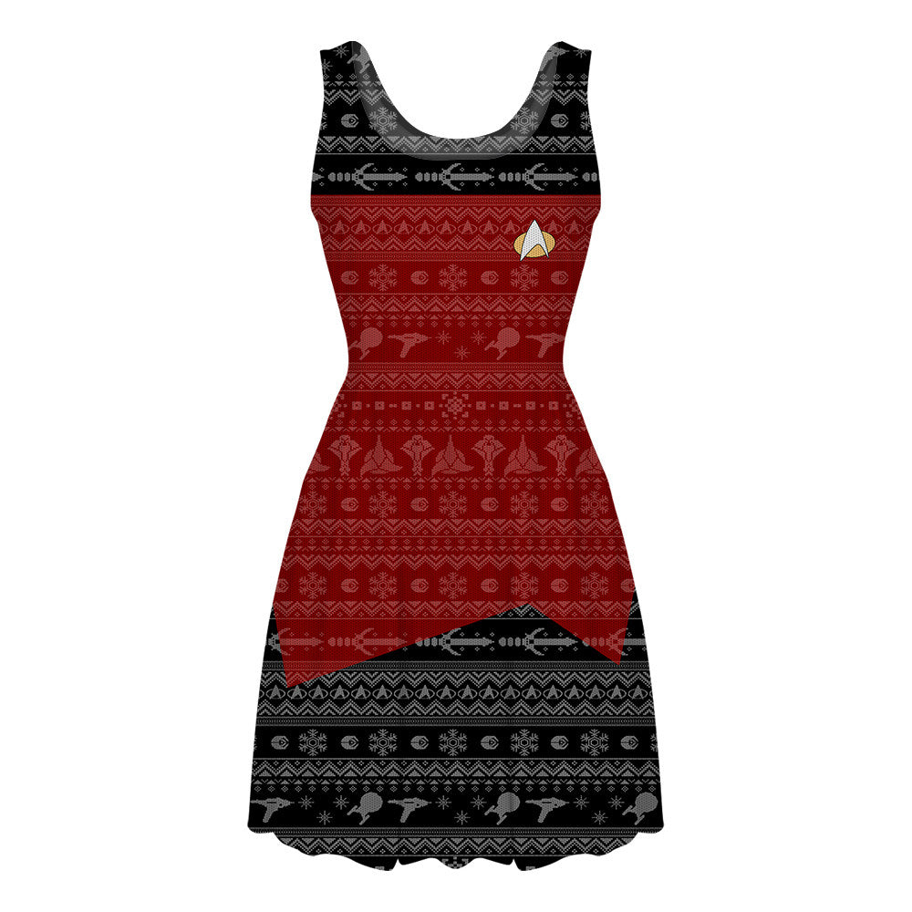 white christmas dresses Gearhumans 3D S.T The Next Generation 1987 Red Ugly Christmas Custom W