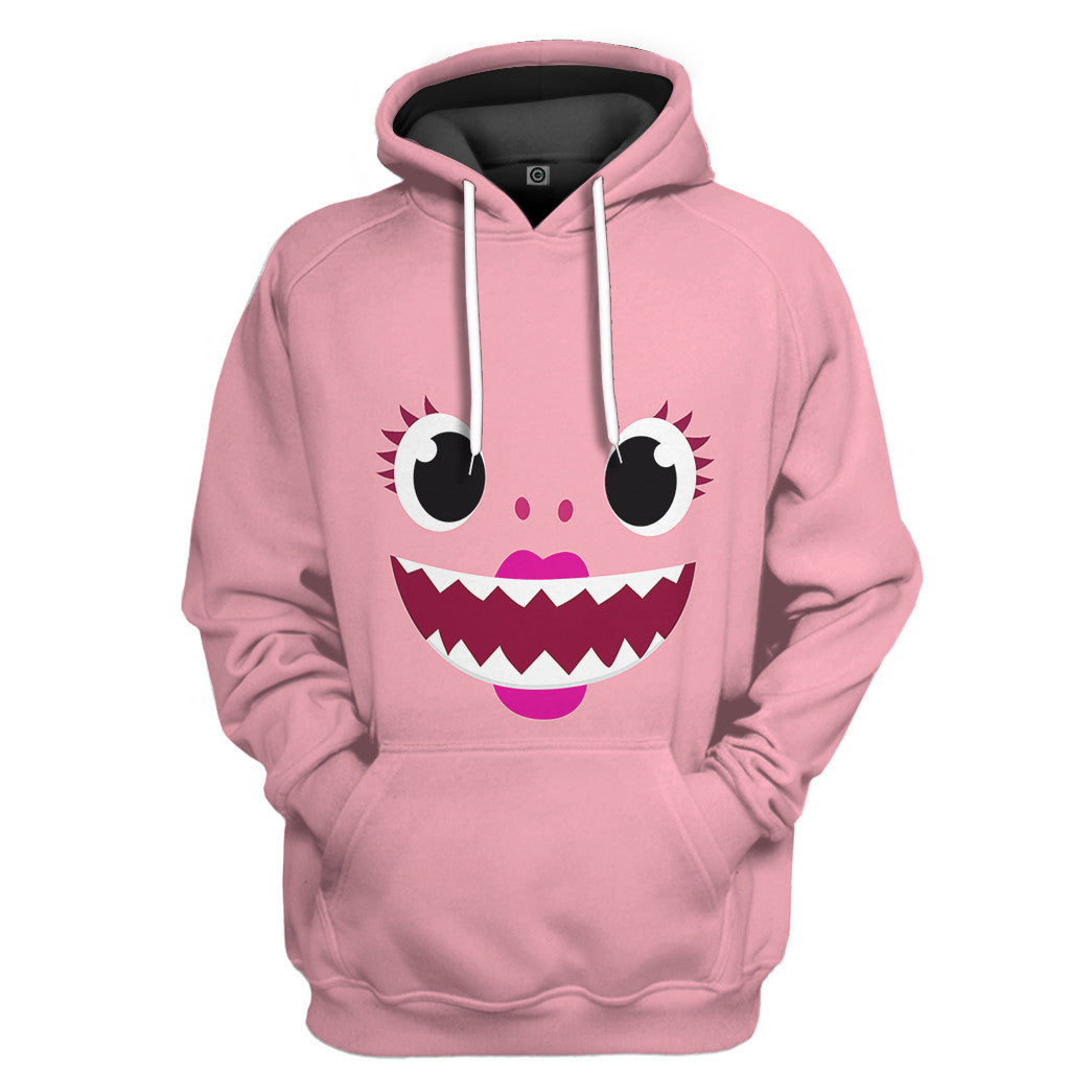 Gearhumans 3D Mama Shark Family Custom Tshirt Hoodie Apparel