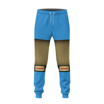 Gearhumans 3D The Blue Wind Rangers Ninja Storm Custom Sweatpants