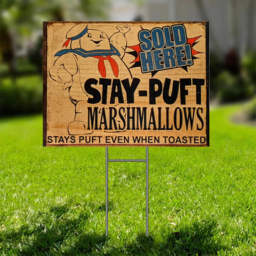 Gearhumans 3D Stay Puft Marshmallows Custom Yard Sign