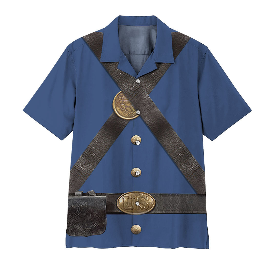 World War Ii Ranger Battalion Sleeve Insignia Hawaiian Shirt