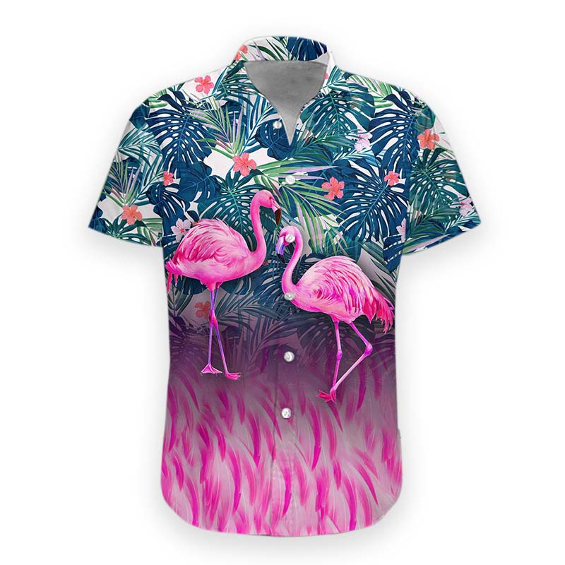  Custom Baseball Jersey Flamingo Button Down Short