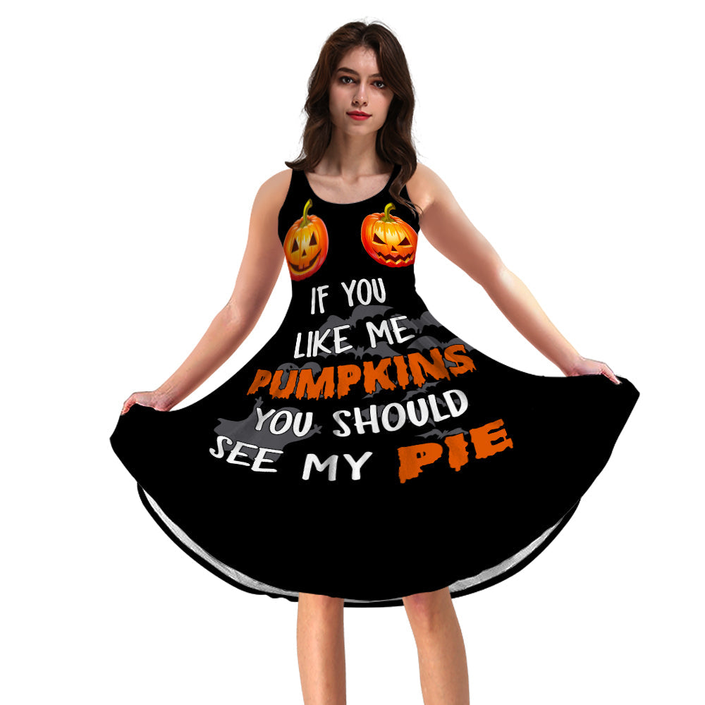 halloween dresses for ladies Adult Pumpkin Mini Dress