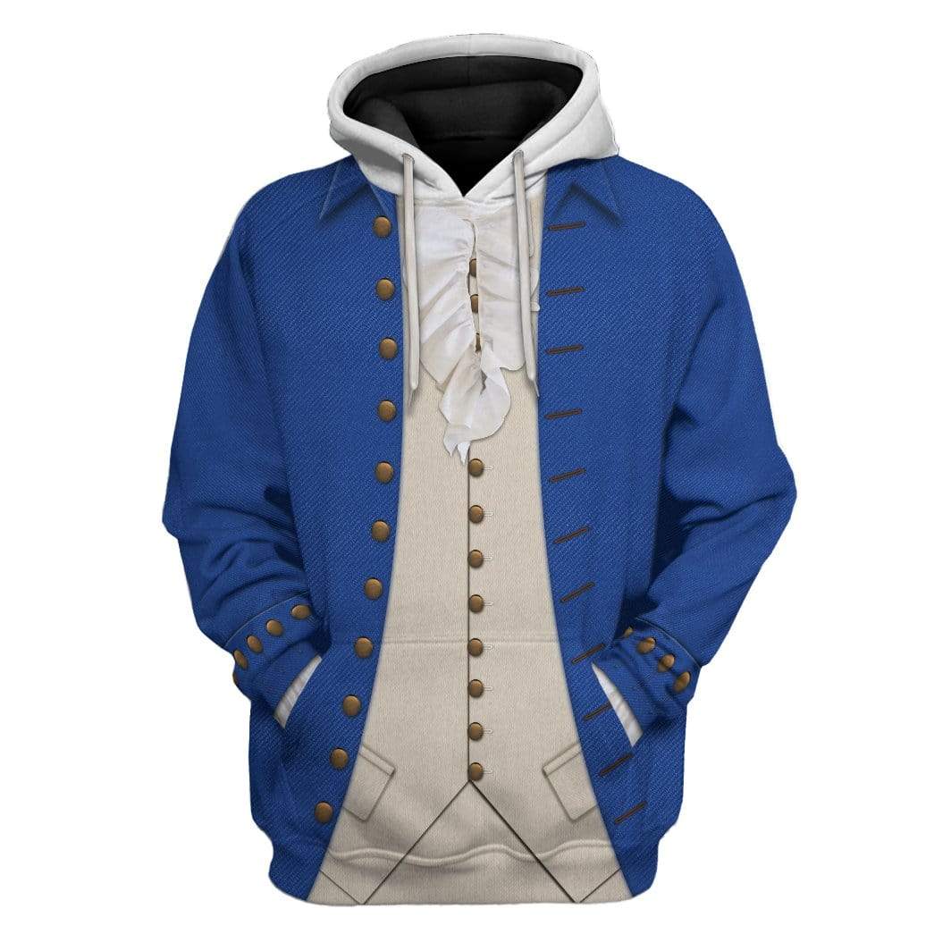 Gearhumans 3D Alexander Hamilton Custom Hoodie Apparel
