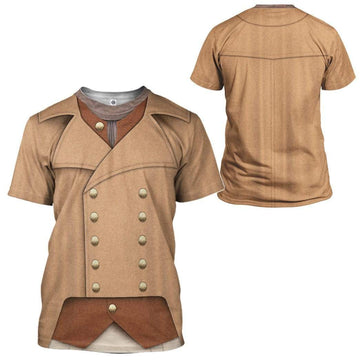 Gearhumans 3D Colonial Militia 1776 Custom Tshirt Apparel