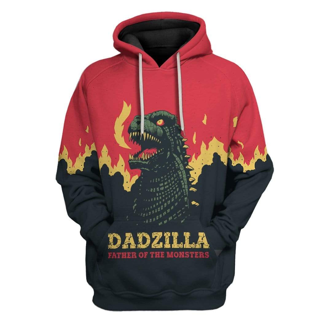 all monsters are human hoodie Gearhuman 3D Dadzilla Custom Hoodie Apparel