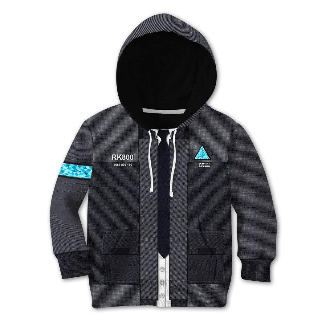 detroit gear Gearhumans 3D Detroit Become Human Suit Custom Kid Hoodie Apparel