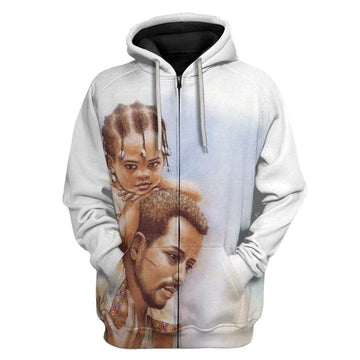 Gearhuman 3D Father And Daughter Custom Hoodie Apparel