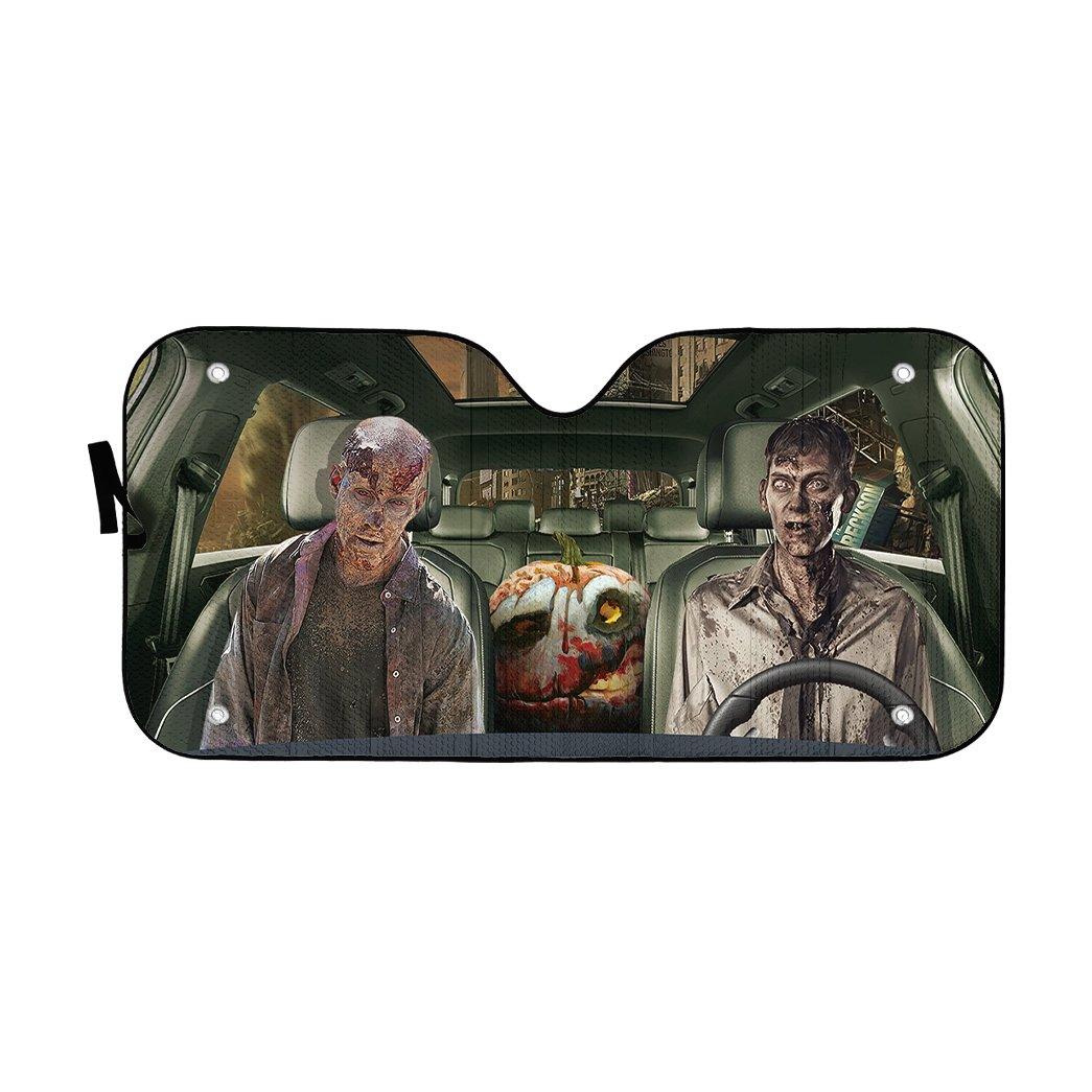Ｋ Gearhumans 3D Halloween Zombie Custom Car Auto Sunshade