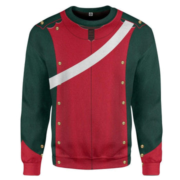 Gearhumans 3D Napoleonic French Light Cavalry Lancer Custom Sweatshirt Apparel