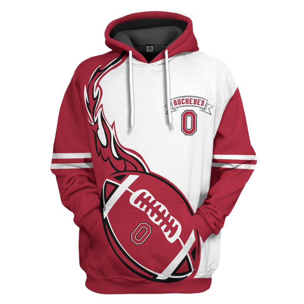 Gearhumans 3D Ohio State Buckeyes Custom Tshirt Hoodie Apparel