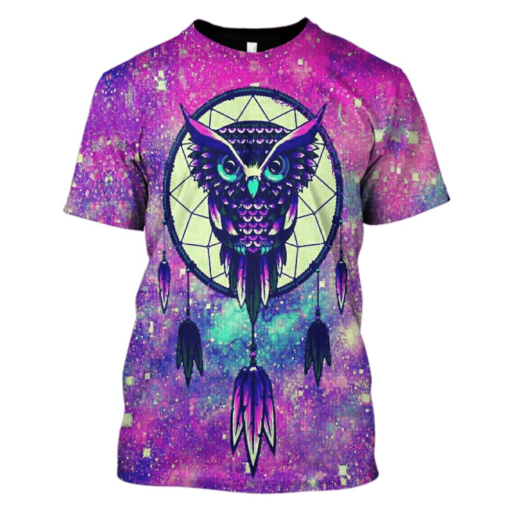 3d Owl Hoodie Tshirt