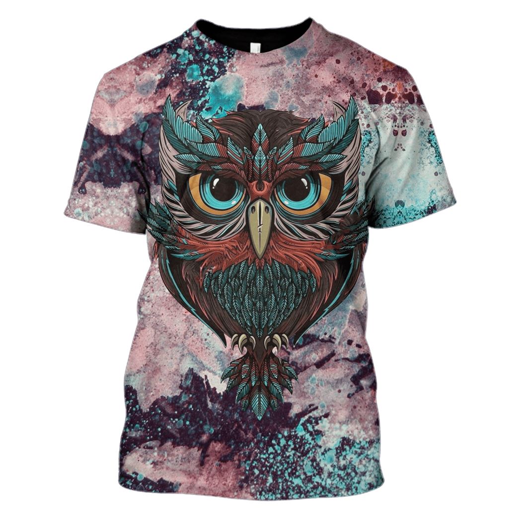 Gearhumans 3d Owl Hoodies - T-Shirt Apparel