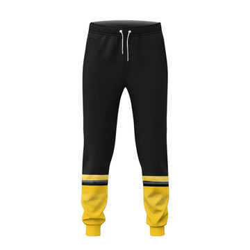 Gearhumans 3D Power Rangers Samurai Yellow Custom Sweatpants