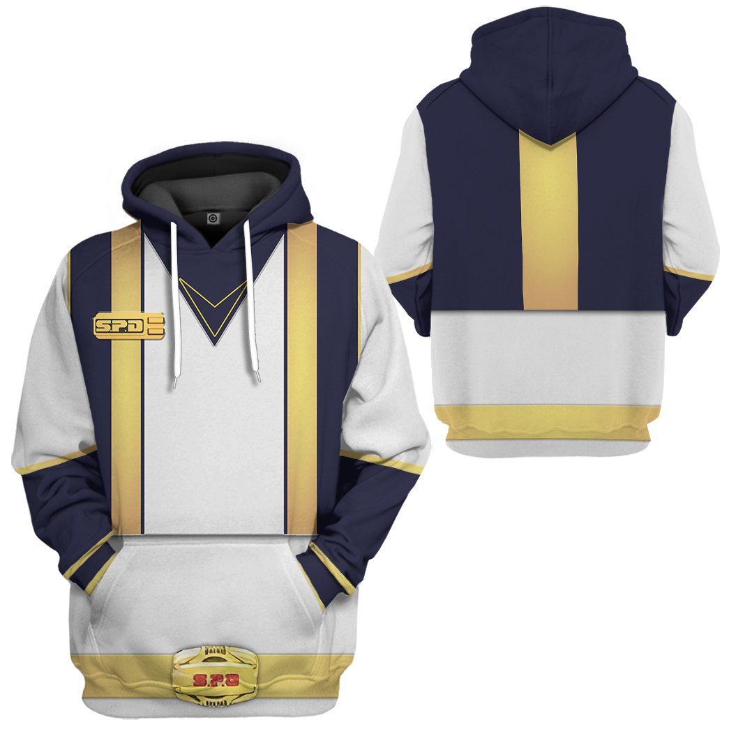 gear nova Gearhumans 3D Power Rangers SPD Nova Tshirt Hoodie Apparel