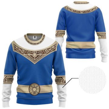 Gearhumans 3D Power Rangers Zeo Blue Custom Tshirt Hoodie Apparel