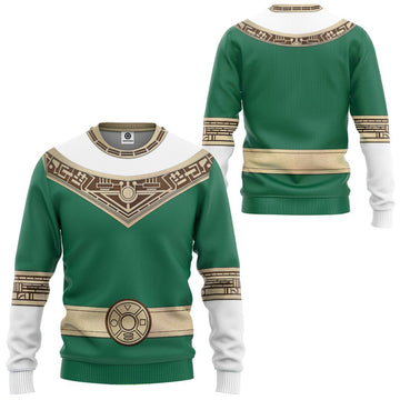 Gearhumans 3D Power Rangers Zeo Green Custom Tshirt Hoodie Apparel