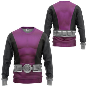 Gearhumans 3D Teen Titan Beast Boy Cosplay Custom Tshirt Hoodie Apparel