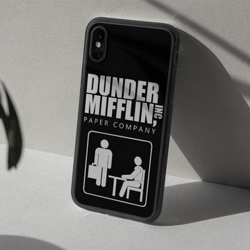 Gearhumans 3D The Office Dunder Mifflin Custom Glass Phone Case