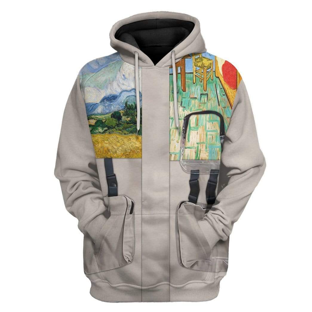 Gearhumans 3D Vincent Van Gogh Hip Hop Jackets Custom Hoodie Apparel