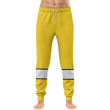 Gearhumans 3D Yellow Power Rangers Time Force Sweatpants