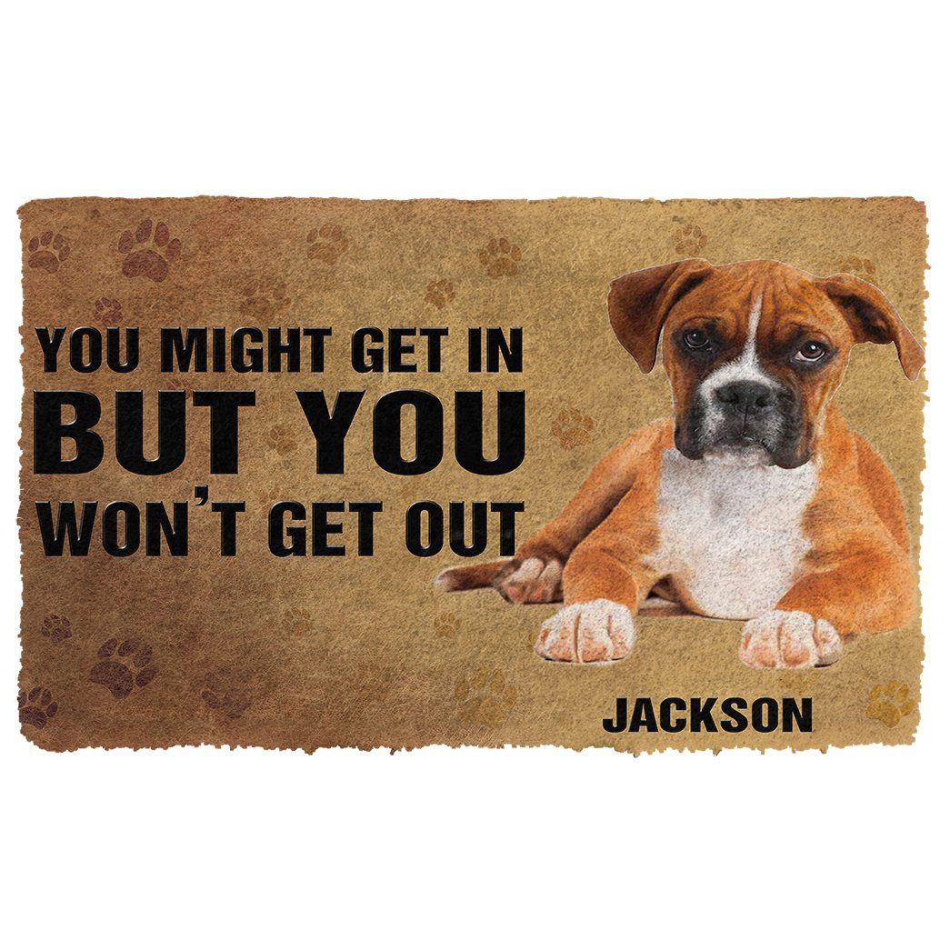 Welcome Mat, Boxer Dog