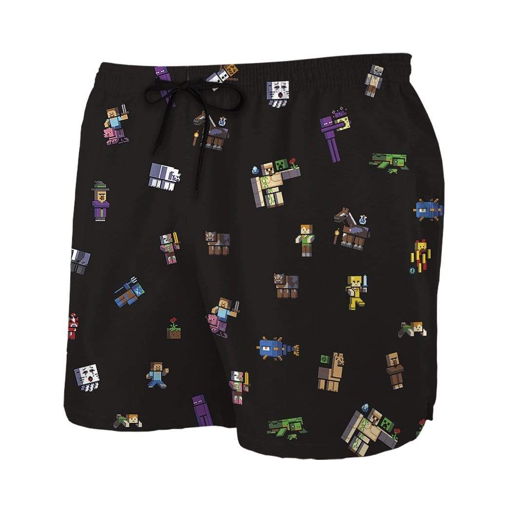 Gearhumans 2D Minecraft Characters Custom Beach Shorts GS100613 Men Shorts 