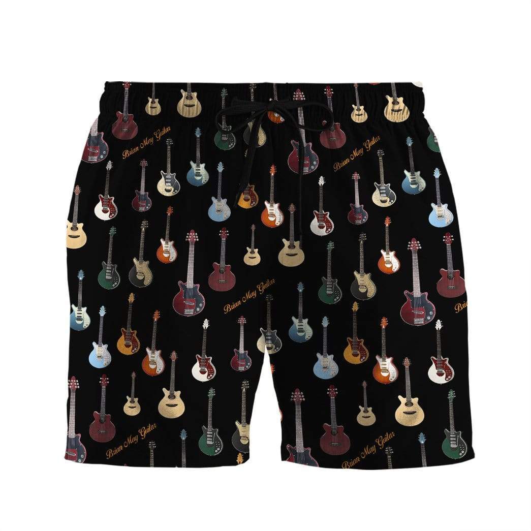 brian may gear Gearhumans 3D Brian May Custom Beach Shorts Swim Trunks
