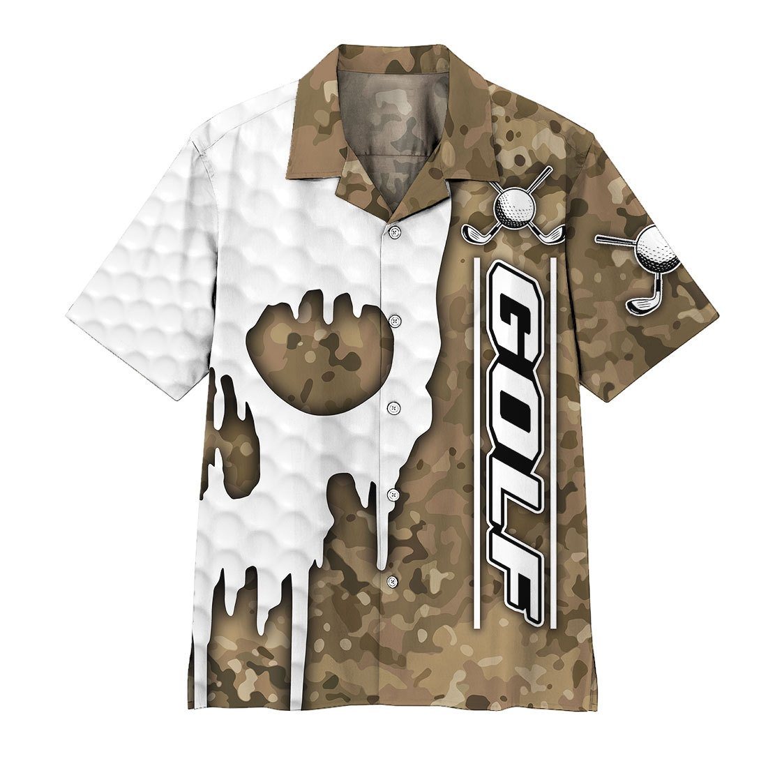 Gearhumans 3D Camo Golf Hawaii Shirt