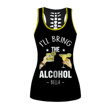 Gearhumans 3D I Will Bring The Alcohol Custom Name Hollow Tank Top