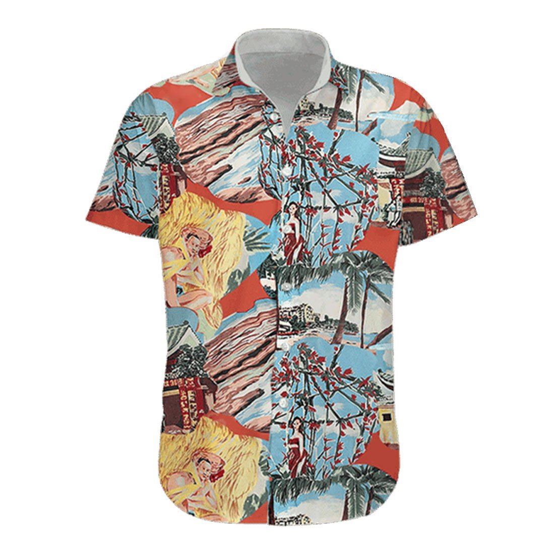 3d Short Sleeve Hawaiian Shirt, Cat Clothes Hawaiian Shirt