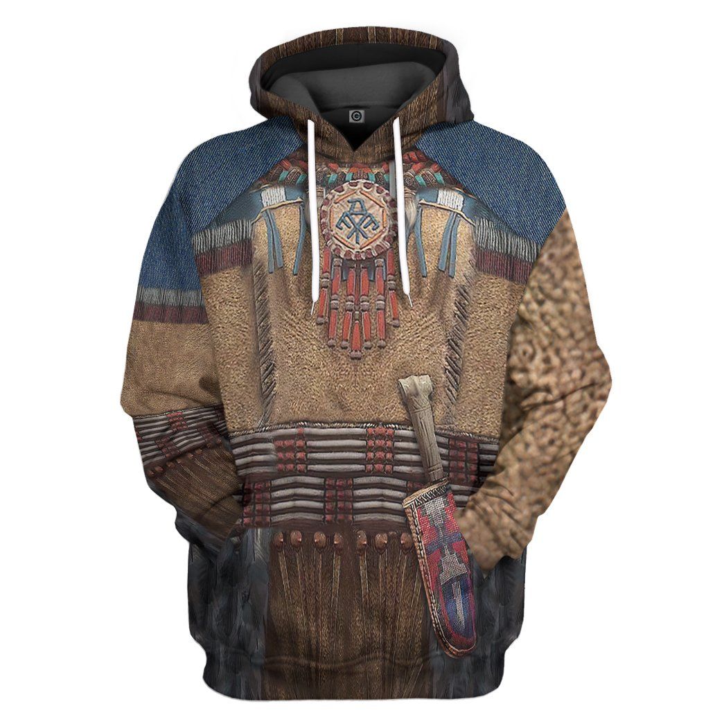 Gearhumans 3D Native America Tshirt Hoodie Apparel