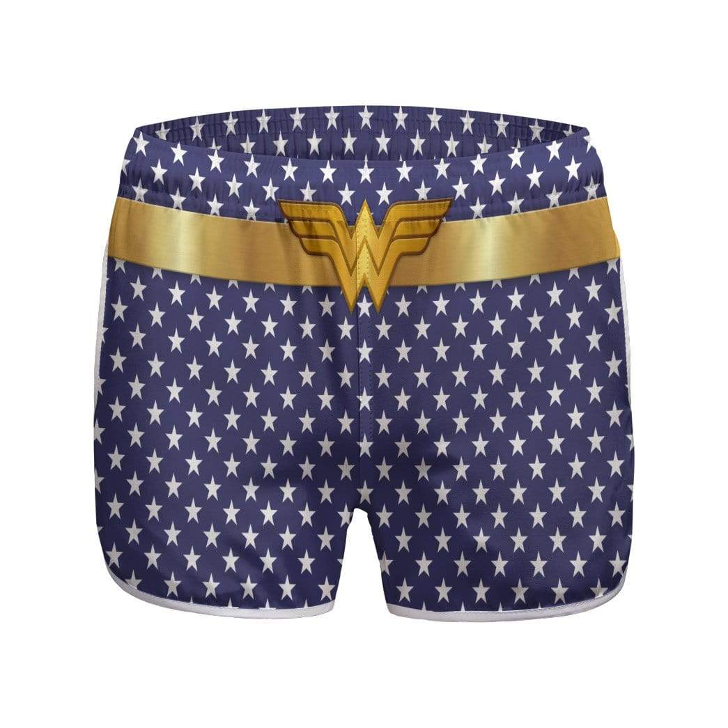 Gearhumans 3D Wonder Woman Hippie Custom womens Beach Shorts Swim trun
