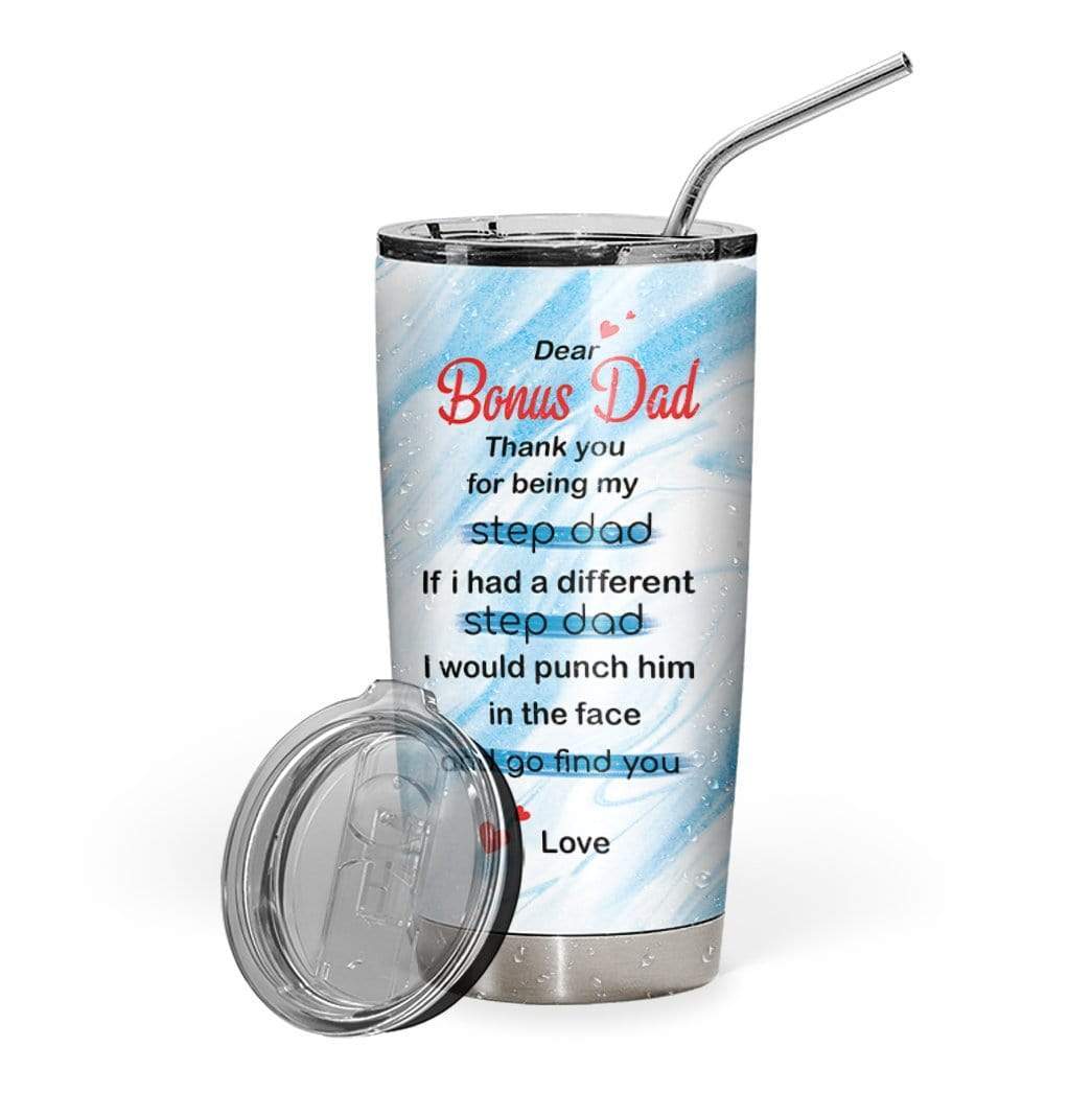 Personalized Best Stepdad Ever Tumbler