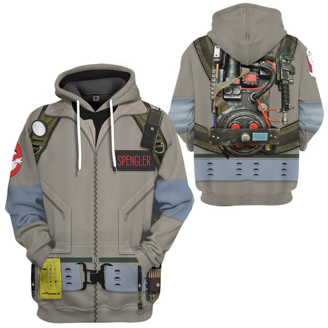 Gearhumans Ghostbusters 1984 Spengler Cosplay Custom Tshirt Hoodie App