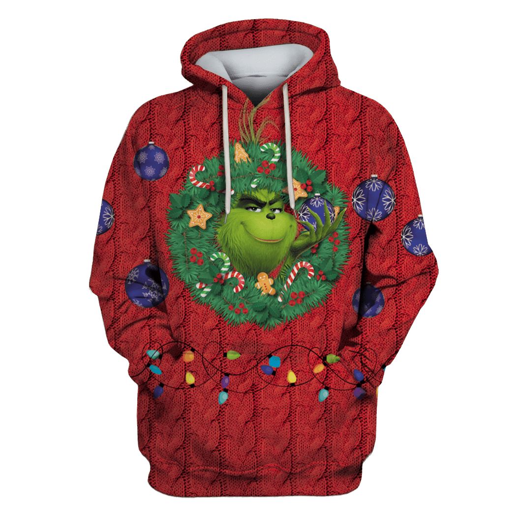 Gearhumans Grinch in christmas day Custom T-shirt Hoodies Apparel
