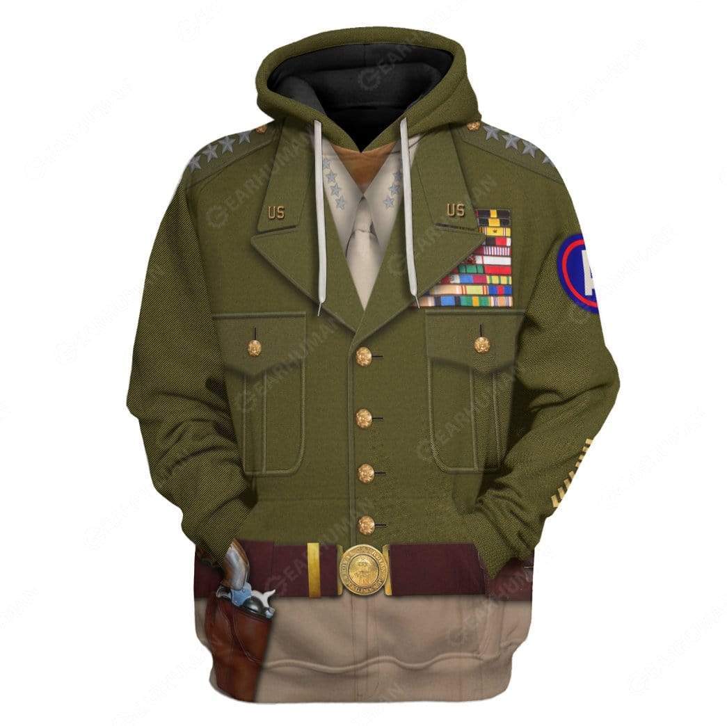 Gearhumans Hoodie Custom George Smith Patton Apparel