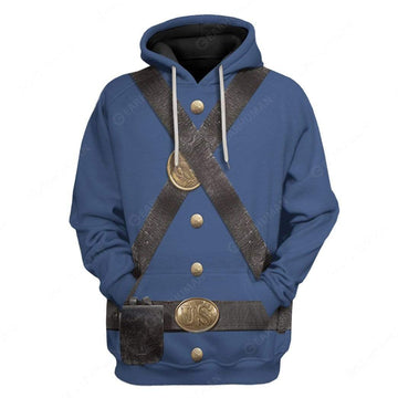 Gearhumans Hoodie Custom Union Infantry Uniform in Civil War Apparel
