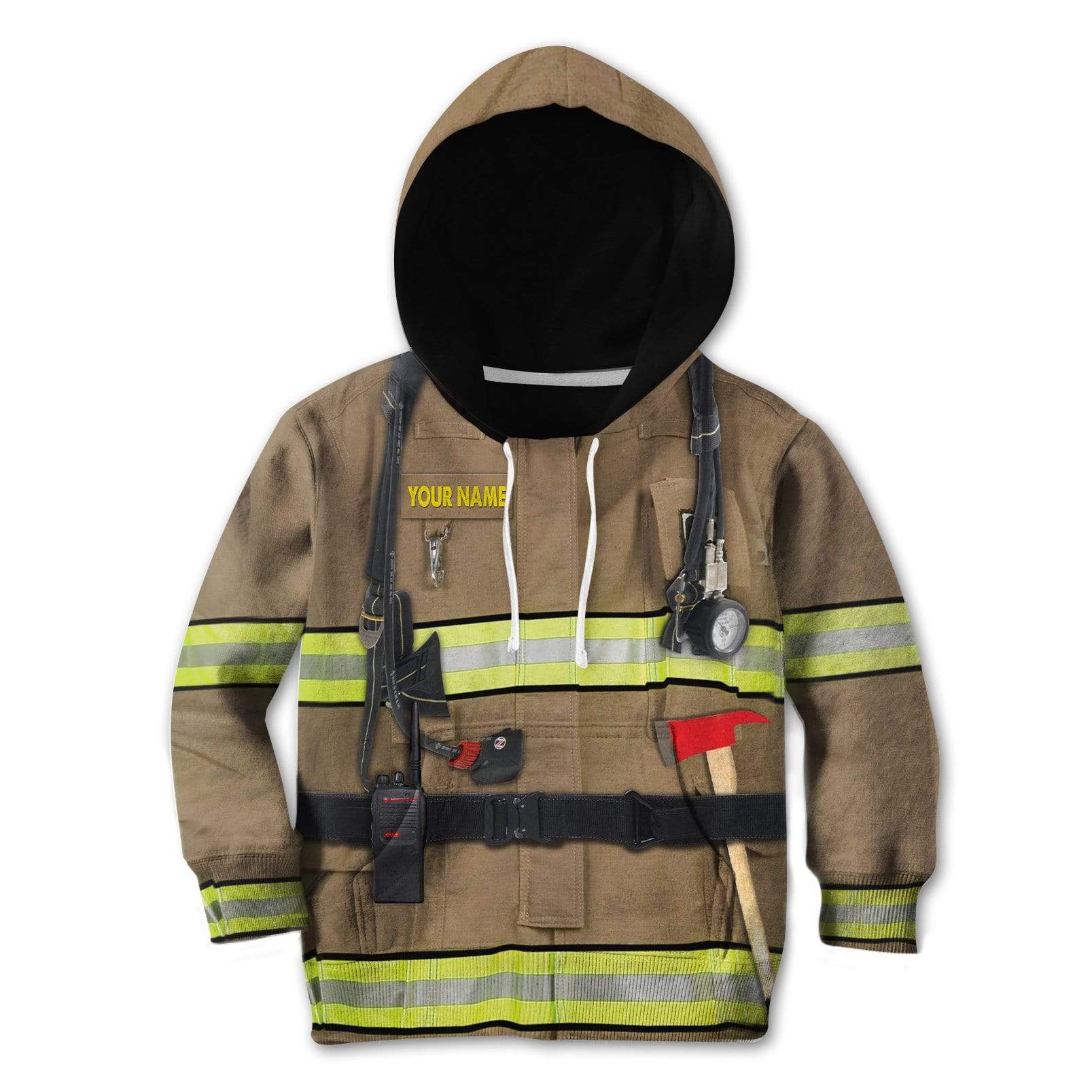 Hooded Hockey Style Sweatshirt - Firefighter Hoodies