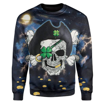 Gearhumans Pirate St Patrick's Day Custom T-Shirts Hoodies Apparel