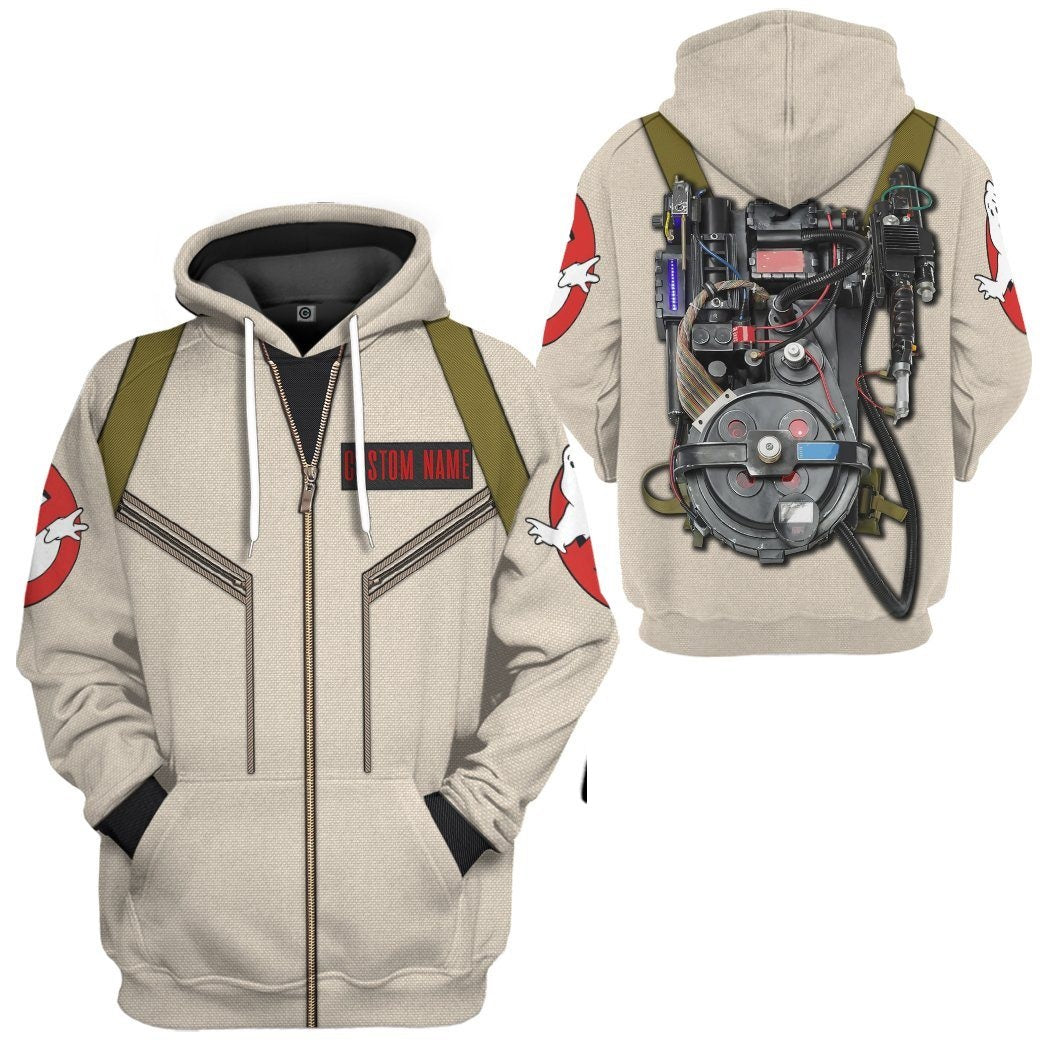 ghostbusters gear Gearhumans 3D Ghostbusters Venkman Hero Custom Name Tshirt Hoodie Appa