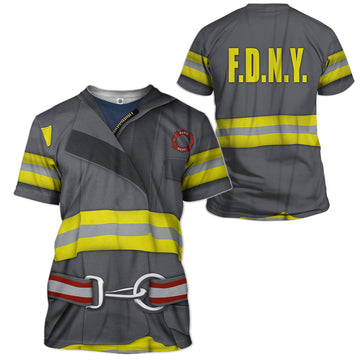 Gearhumans Custom T-shirt - Hoodies FDNY Uniform Apparel