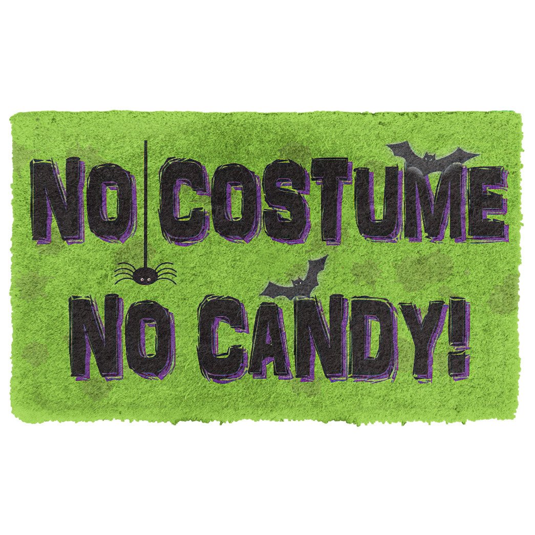 Gearhumans 3D No Costume No Candy Custom Doormat
