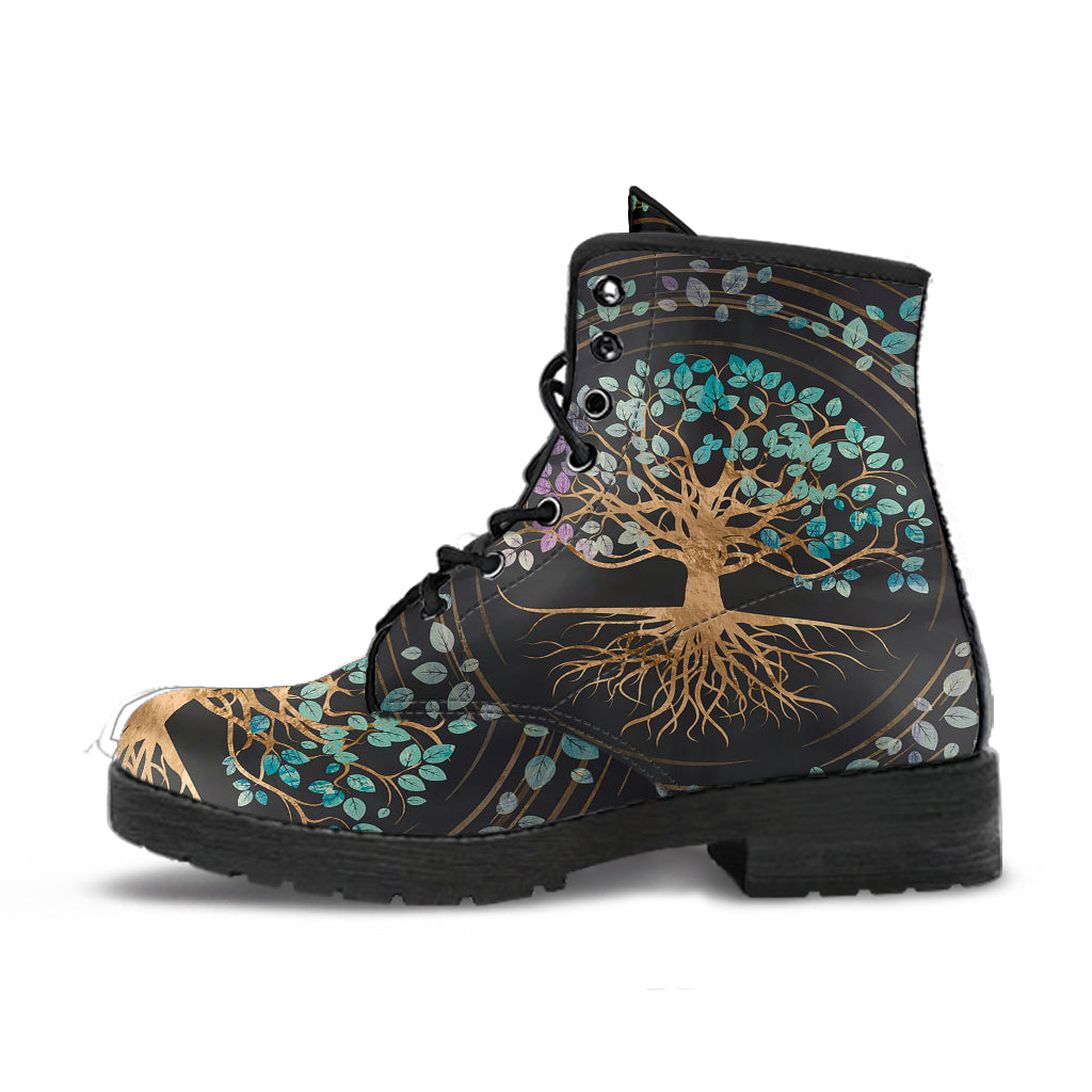 Gearhumans Tree Of Life Leather Boots