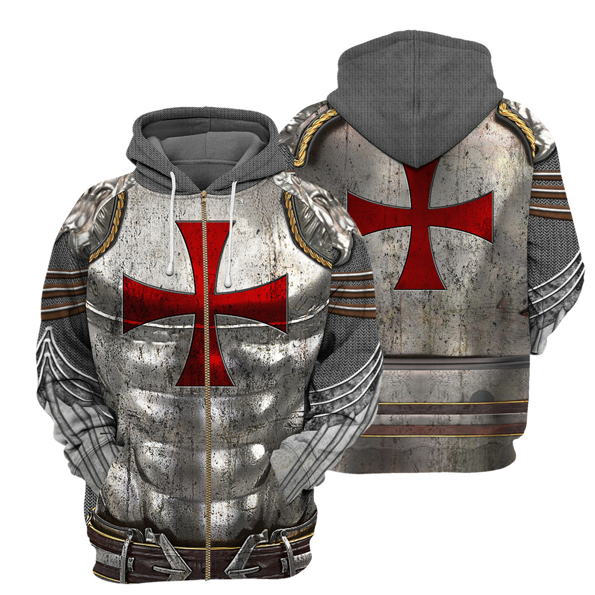 Knight Templar All Over Print Hoodie For Men And Women Best Gift