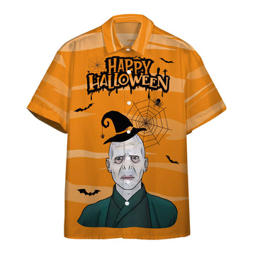 Gearhumans 3D Happy Halloween Lord Voldemort Custom Hawaii Shirt