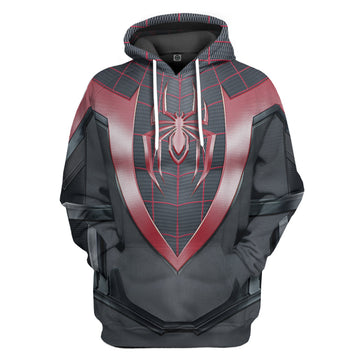 Gearhumans 3D Spiderman Miles Morales Custom Tshirt Hoodie Apparel