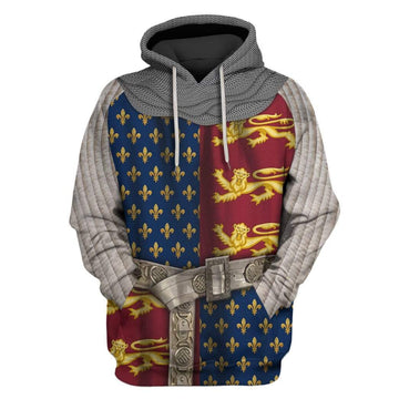 13th century clothing royalty Custom T-shirt - Hoodies Apparel HD-GH20230 3D Custom Fleece Hoodies Hoodie S 