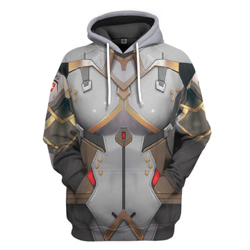 Gearhumans 3D Overwatch 2 Mercy Custom Hoodie Tshirt Apparel
