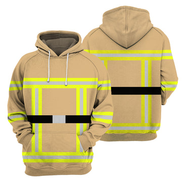 Gearhumans Yellow Firefighter - 3D All Over Printed Shirt